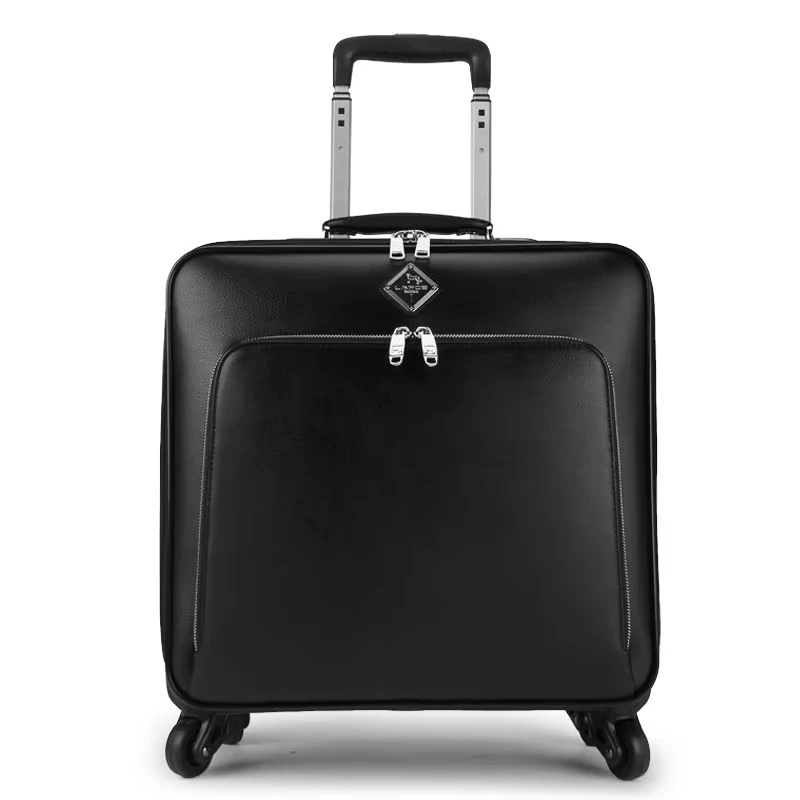 

Новая мужская деловая брендовая сумка из натуральной кожи 16/20/22/24 дюйма, сумка для багажа на колесиках, дорожная сумка для кабины, чемодан на тележке