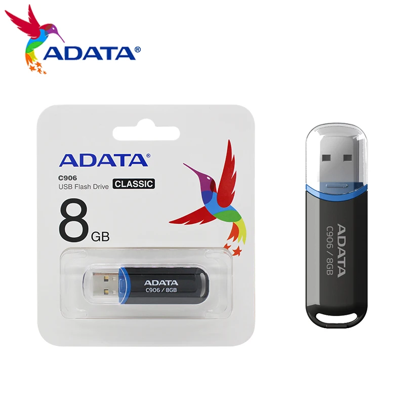 USB-флеш-накопитель ADATA C906, 8-64 Гб, USB 100%