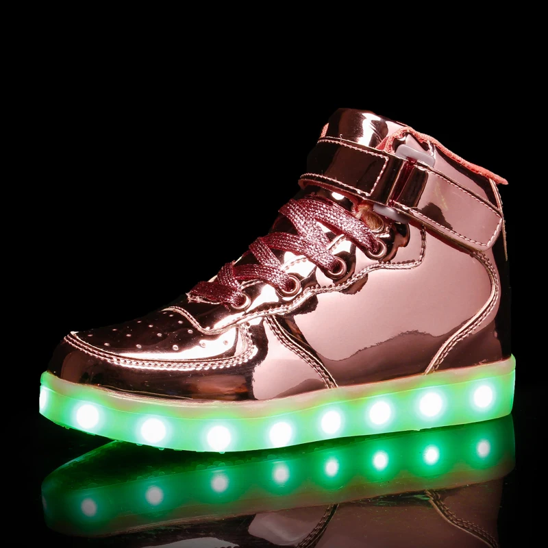 Kids Casual Shoes USB Charging Light Up Shoes Boys Girls LED Lighting Shoes Sports Slip On Shoes Casual Sneakers