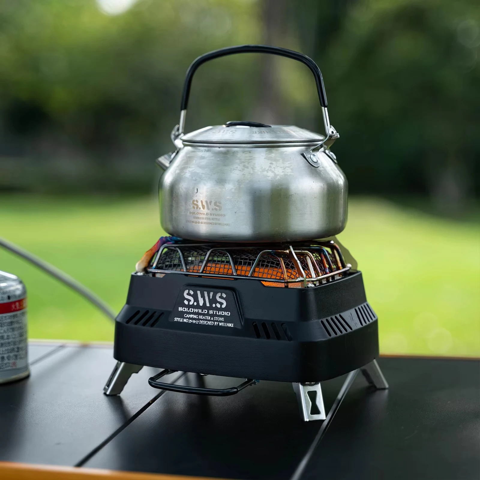Mini Portable Dual-purpose Infrared Stove Head Multifunctional Outdoor Camping Heating Stove Wellhike for Winter Tent Warmer
