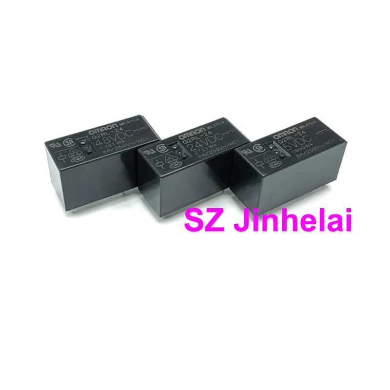 10pcs OMRON G2RL-2 G2RL-24 G6RN-1 24VDC 12VDC 5VDC Authentic original 8Pin Relay  G2RL-2-DC24V  G6RN-1-DC12V DC5V