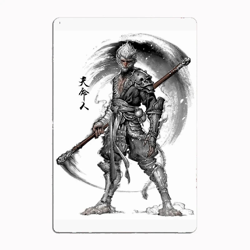 Black Myth Wukong Art Poster Metal Sign Poster Garage Room Decor Automobile Club Tin Home Decor