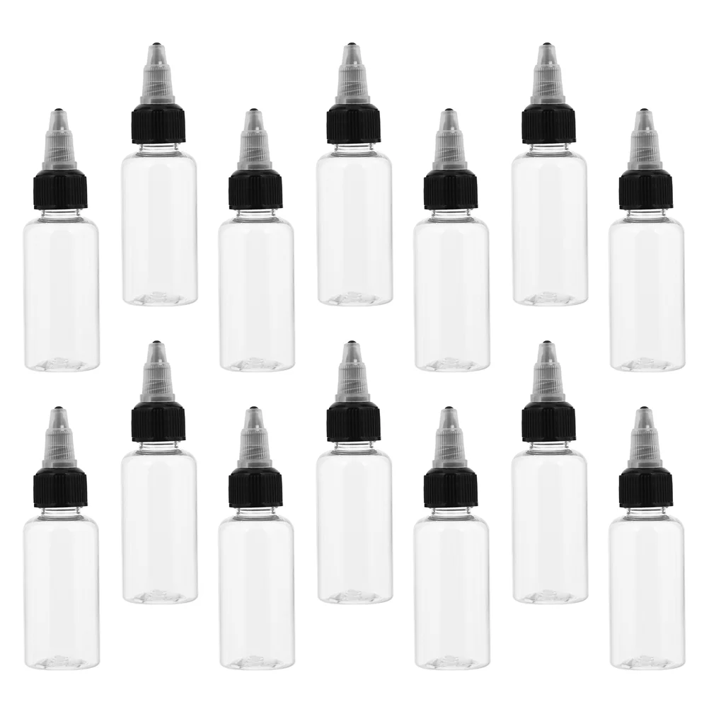 Bouteille en plastique pour condiments, contenant à presser, liquide de tatouage HI, distributeur d'encre de tatouage pour animaux de compagnie, 50 pièces