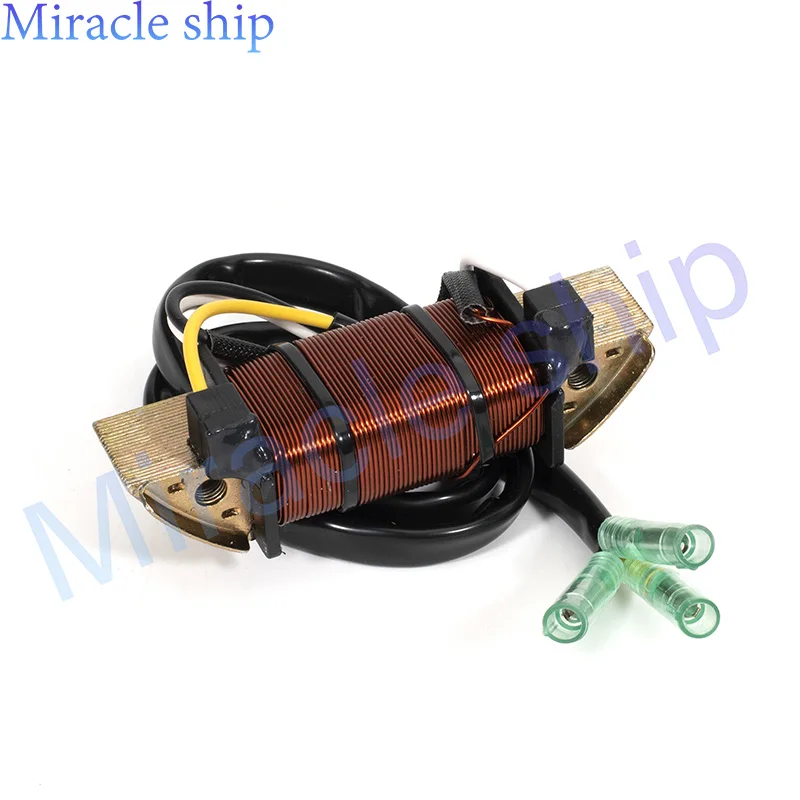 

Stator Plate Ignition Coil 3G2-06023-1 Lighting Coil for Tohatsu 2 Stroke 9.9HP 15HP 18HP 2002-2003 Boat Engine 3G2-06023-1