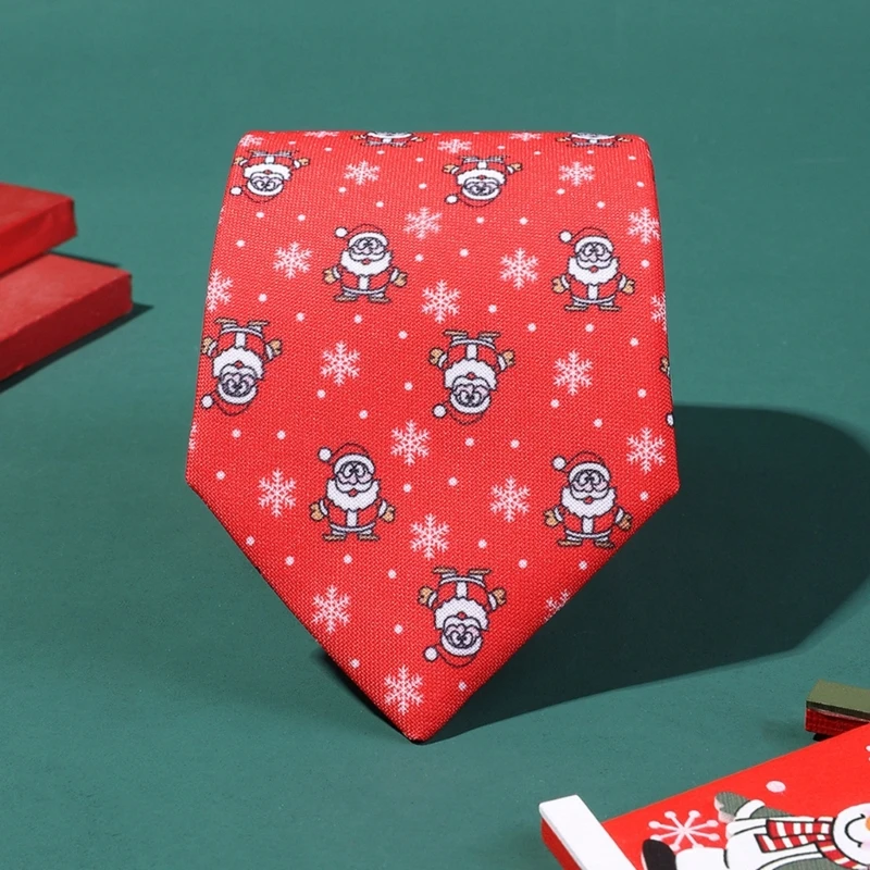 Men Neck Tie Christmas Party Tie Business Meeting Holiday Neckwear Festive Tie Dropshipping