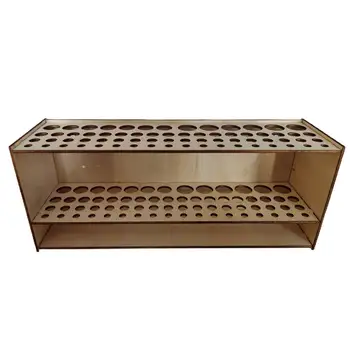 67孔畫筆架 木質畫筆架 桌面收納架 壁掛式化妝刷架 繪畫用品收納架 8 最佳銷售 油漆架 - №3