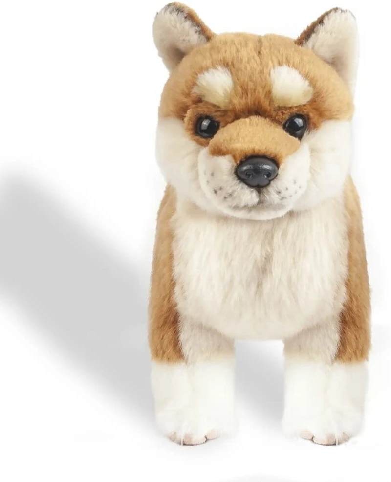 

28CM Cute Dog Doll Simulation Japanese Shiba Inu Doll Standing posture Dog Plush Toy gift decoration DY10386