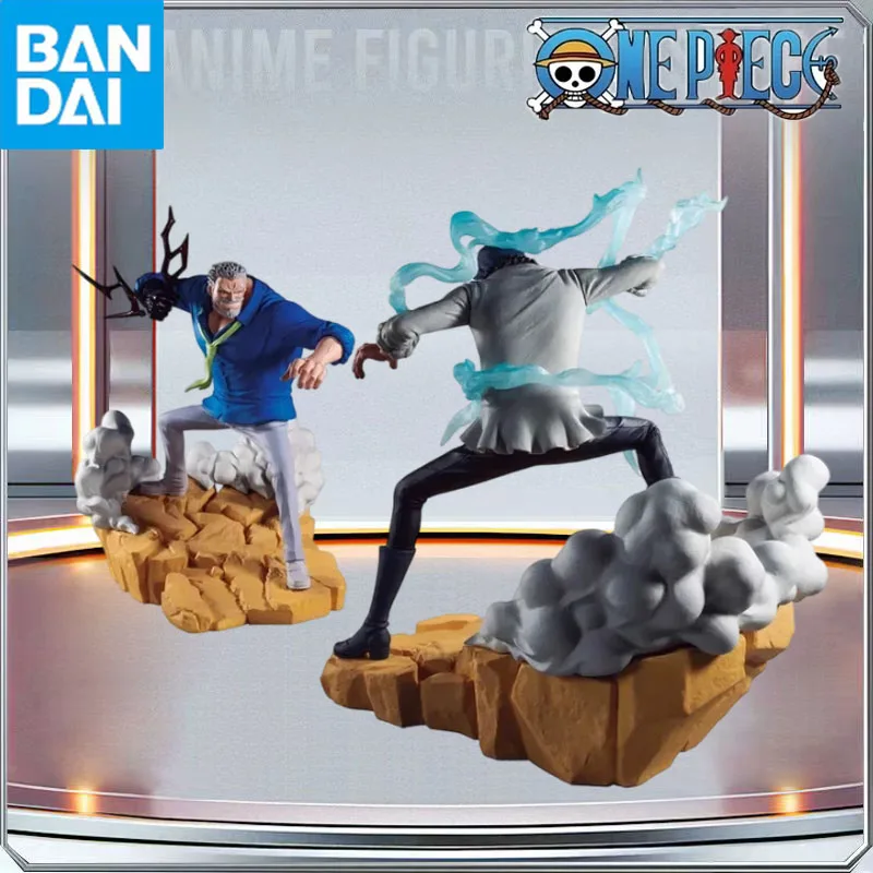 

BANDAI Genuine Banpresto One Piece Aokiji Kuzan Monkey D. Garp Action Anime Figure Collectible Model Toys Holiday Gift