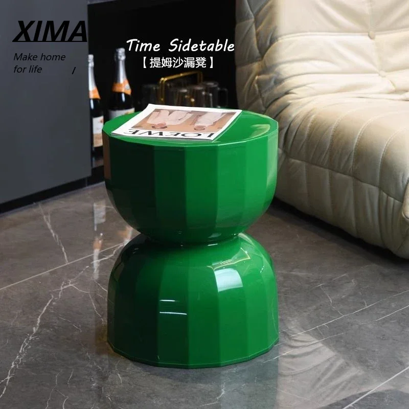 

Nordic Creative Timing Hourglass Side Table Corner Table Sofa Small Coffee Table Small Apartment Stool Bedside Tables