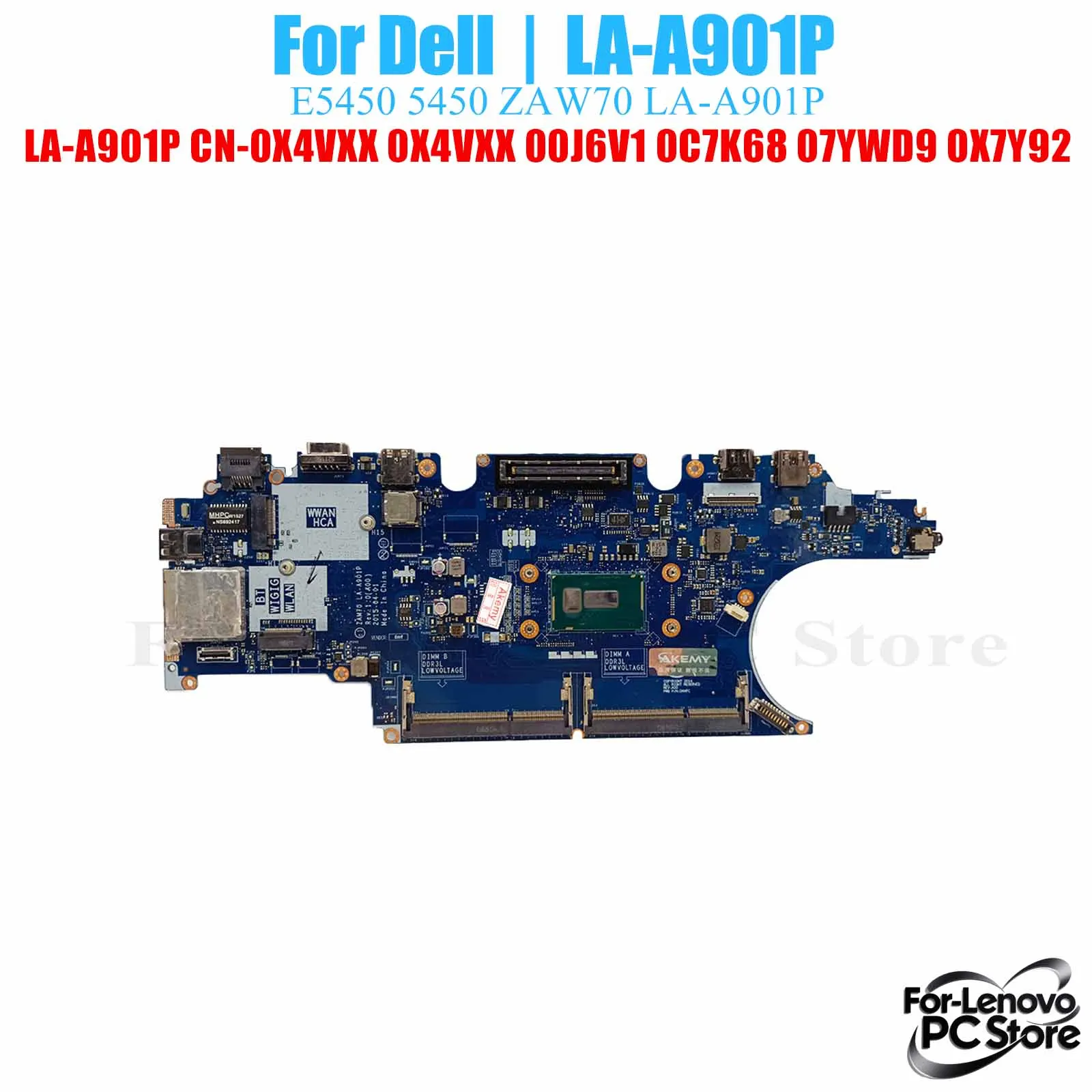 

LA-A901P для DELL Latitude E5450 LA-A901P материнская плата для ноутбука 100% протестированная материнская плата для ноутбука