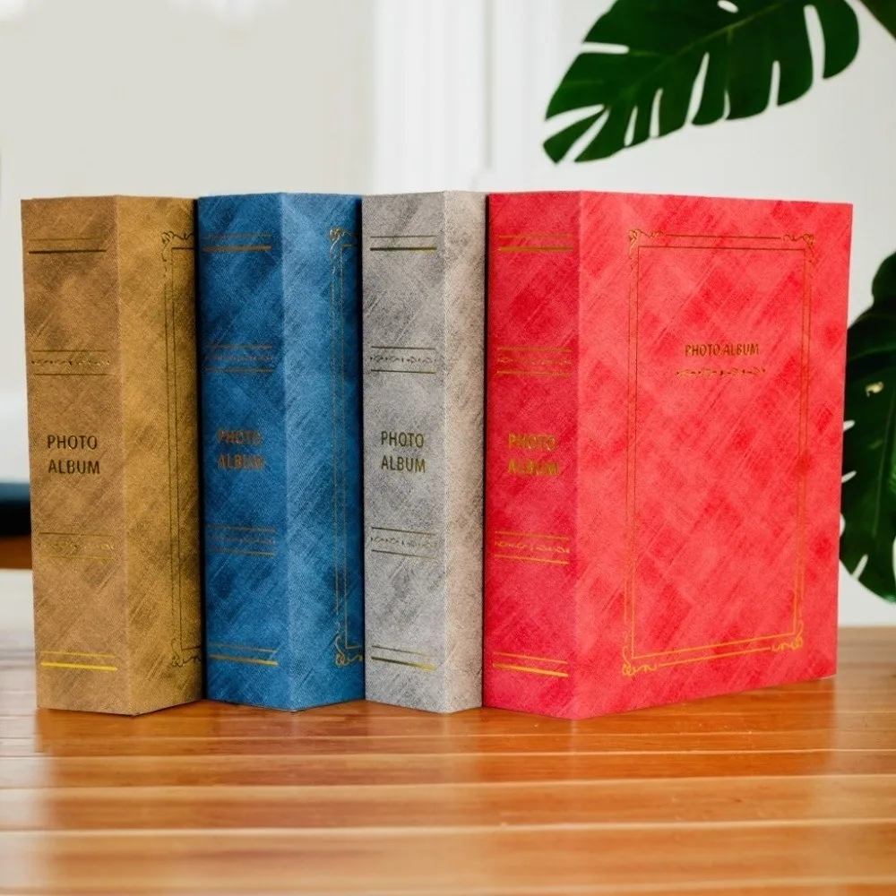 Storage Album Printed Fabric Photo Album 4R 6 Inch 200 Pockets Picture Book Family Picture Storage Home Photo Storage