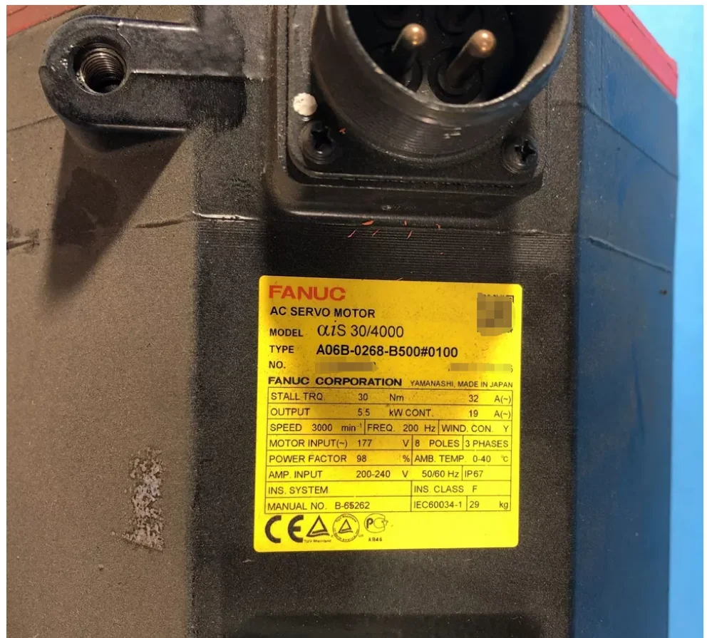 A06B-0268-B500 Fanuc Servo Motor Tested Ok A06B 0268 B500