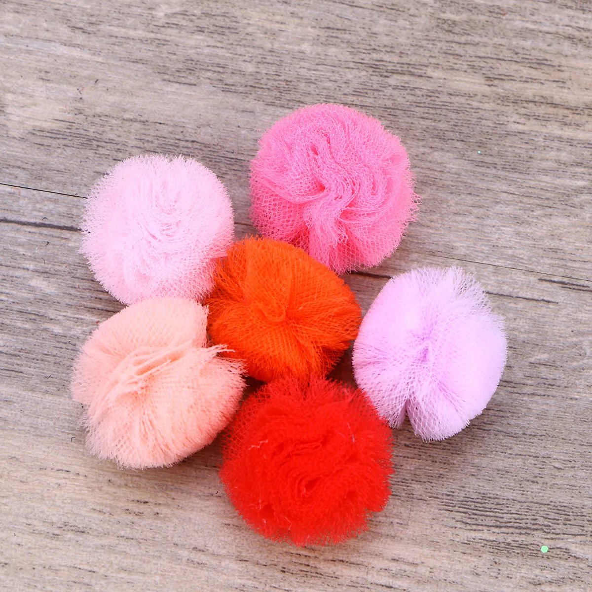 

24Pcs Net Mesh Ball Hair Accessories for Pets Puppy Dog Elastic Hairband Topknot Decorative Grooming Band Small Bowknot Cat Pup