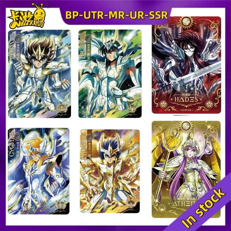 KAYOU oryginalna seria Saint Seiya 3. wersja BP/UTR/MR/UR/SSR/SR/R/PR płaszcz święty przebudzenie pojedynczej karty komplet karty kolekcjonerskiej