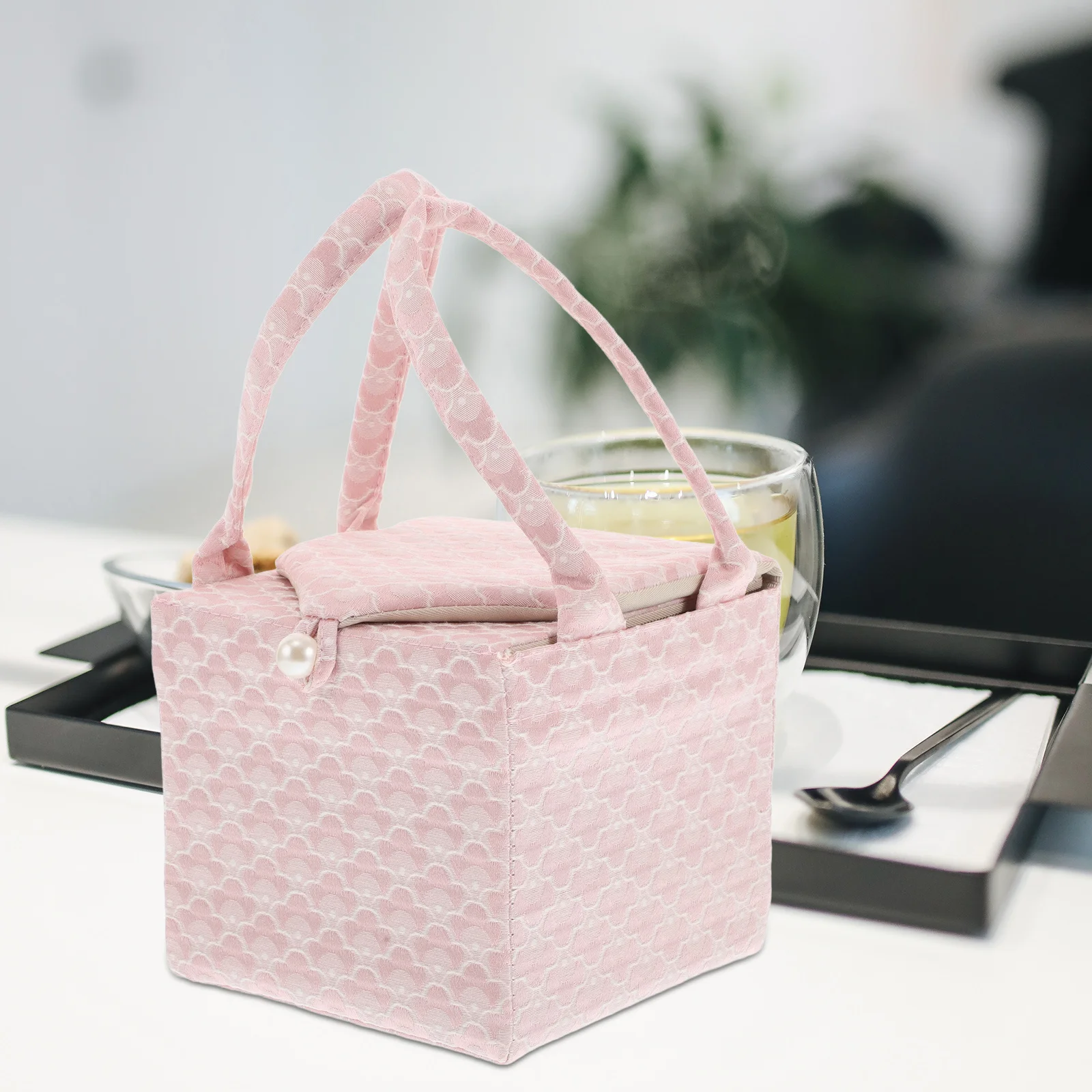 

Elegant Travel Tea Accessories Kit Portable Teacup Bag Organizer for All Your Brewing Needs on The Move Teapot Bag