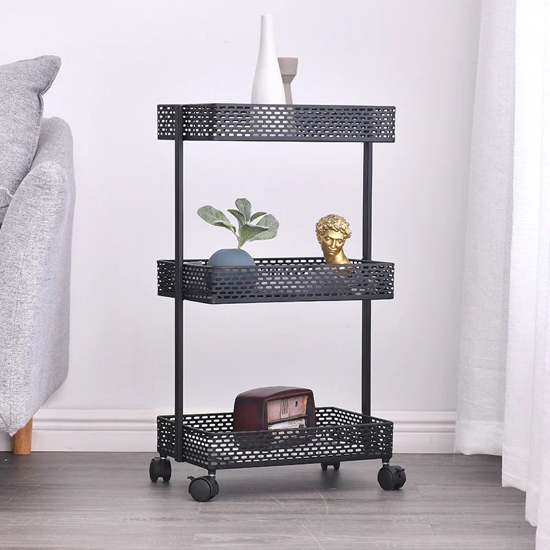 

Beauty Salon Trolley Iron Art Storage Rack Nail Wedding Dress Photography Shop Movable Tool Cart Storage Racks Kitchen Islands