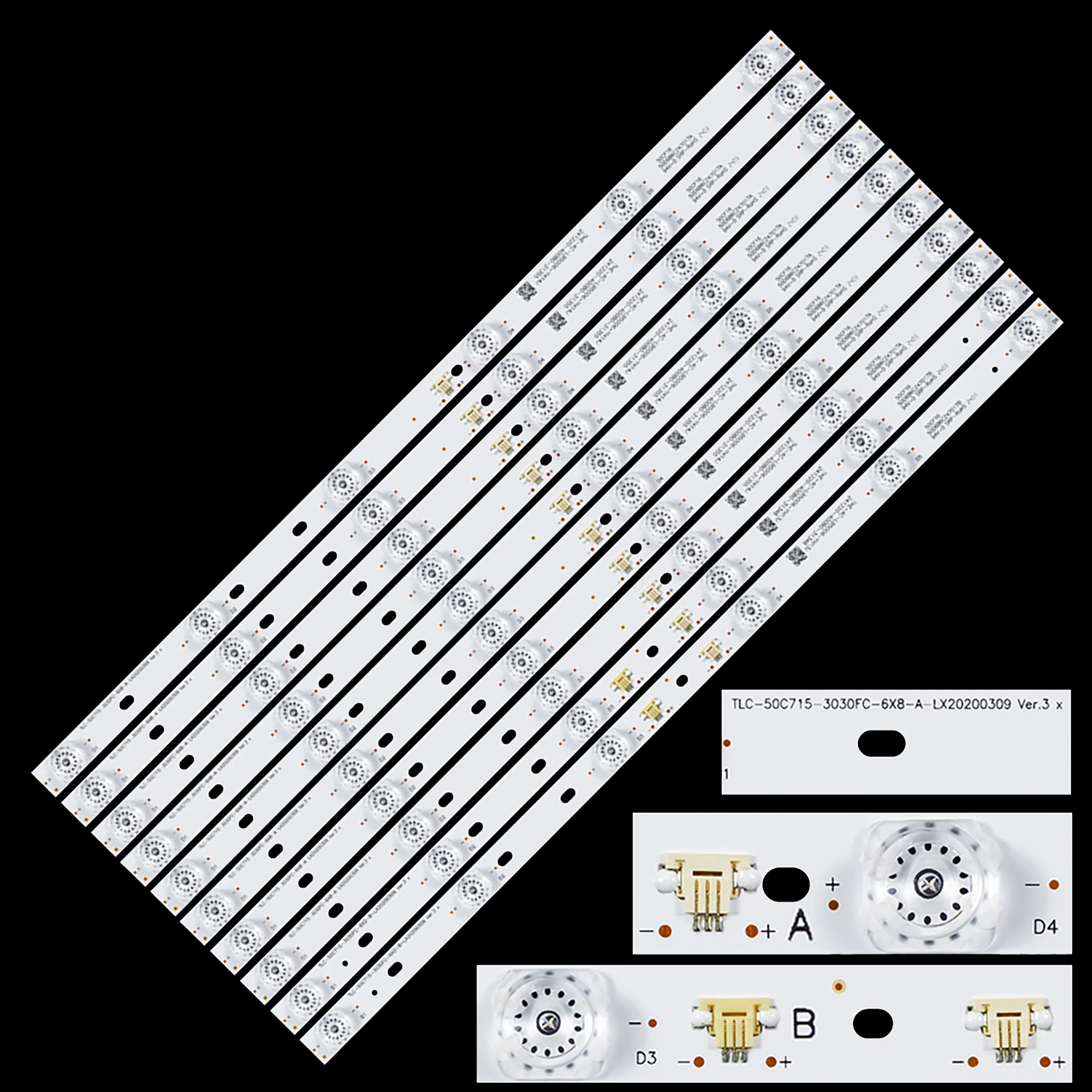 LED Backlight Strip For 4C-LB5006-YH16J 4C-LB5006-YH15J 50C715 50C716 TCL-50C715-3030FC-6X8-A-LX20200309 Ver.3 50D6B6CZ47017B