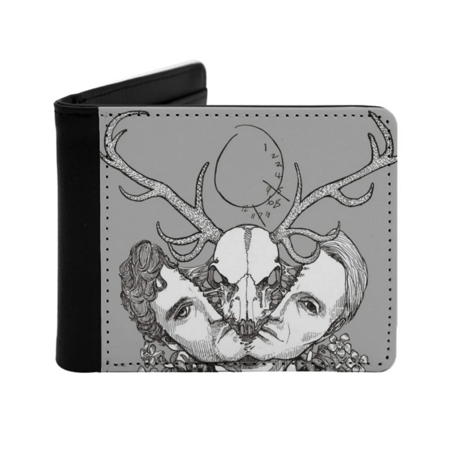 Inside Your Head Men's Wallet Pu Leather Wallet Multifunction Credit Card Purse Hannibal Hannigram Will Hannibal Lecter