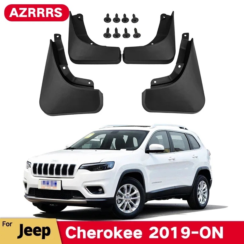 MudFlaps For JEEP Cherokee 2019-2022 X LATITUDE Mud Flaps Splash Guard Mudguards Front Rear Fender Auto Styline Car Accessories