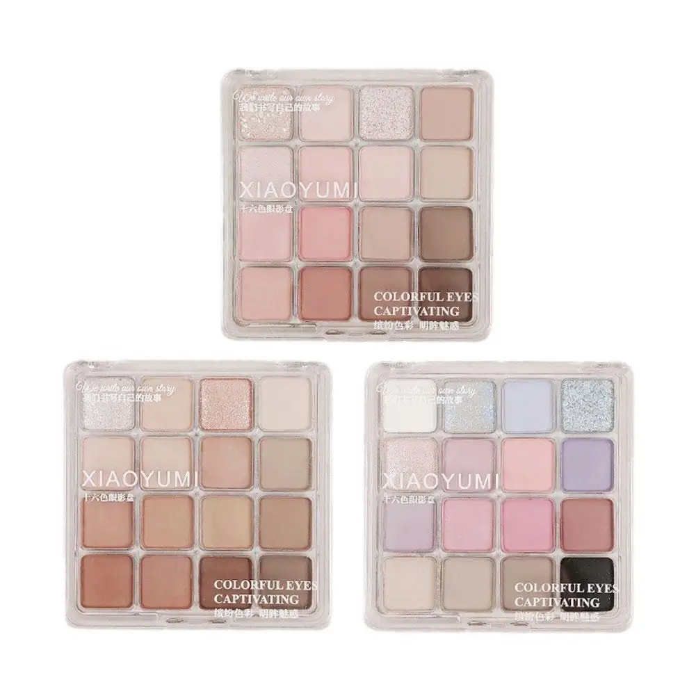 Create Dreamy 16 Color Sunset Magic Eyeshadow Tray Pearl Matte Ground Color Korean Eyeshadow Makeup Beauty