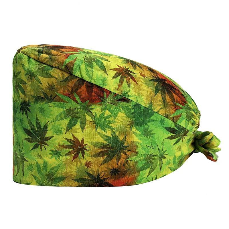 Hot Selling Mickey Nurse Doctor Medical Printed Pure Cotton Work Hat