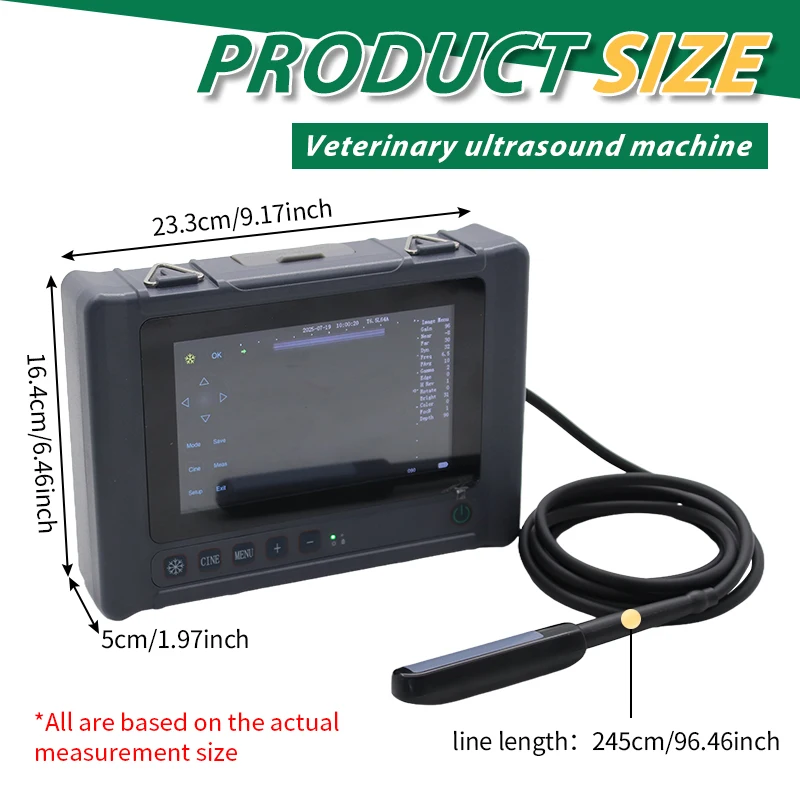 

Veterinary B Ultrasound Touch Screen Type for Pig Sheep Cow Dog cat Handheld Ultrasound Scanner