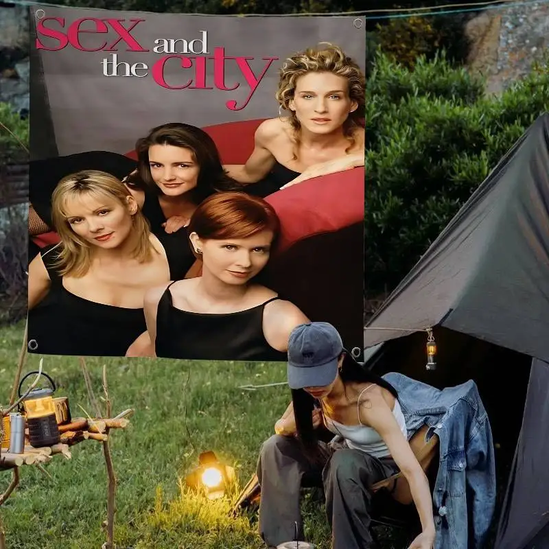TV Series Sex And The City Large Size Flags Printing Patterns Interesting Birthday Party Decorations Banner
