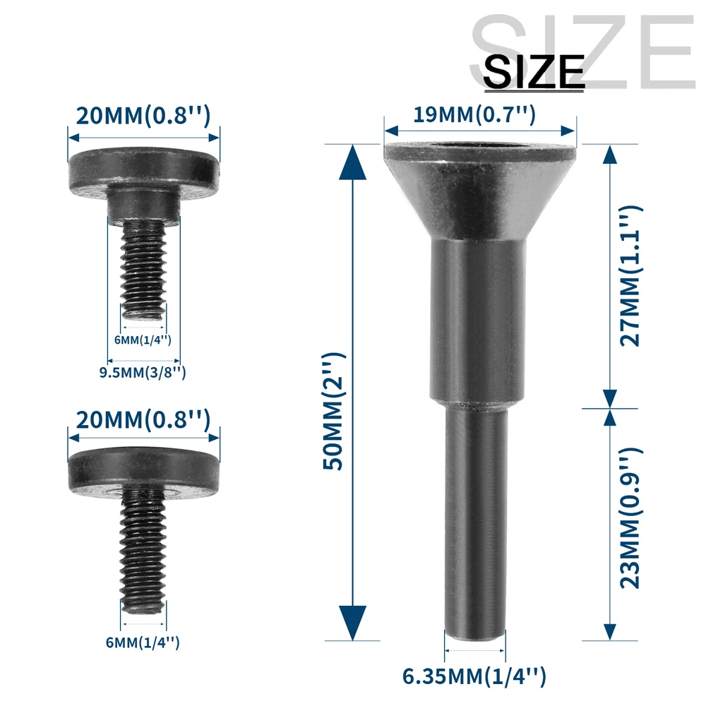 1/2pcs Cut-Off Wheel Mounting Mandrel Holder 3/8