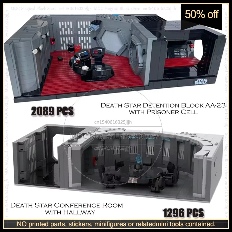 Movie Series Conference Room MOC Building Blocks DIY Assembly Technology Bricks With Prisoner Cell Model Puzzle Toys Xmas Gifts