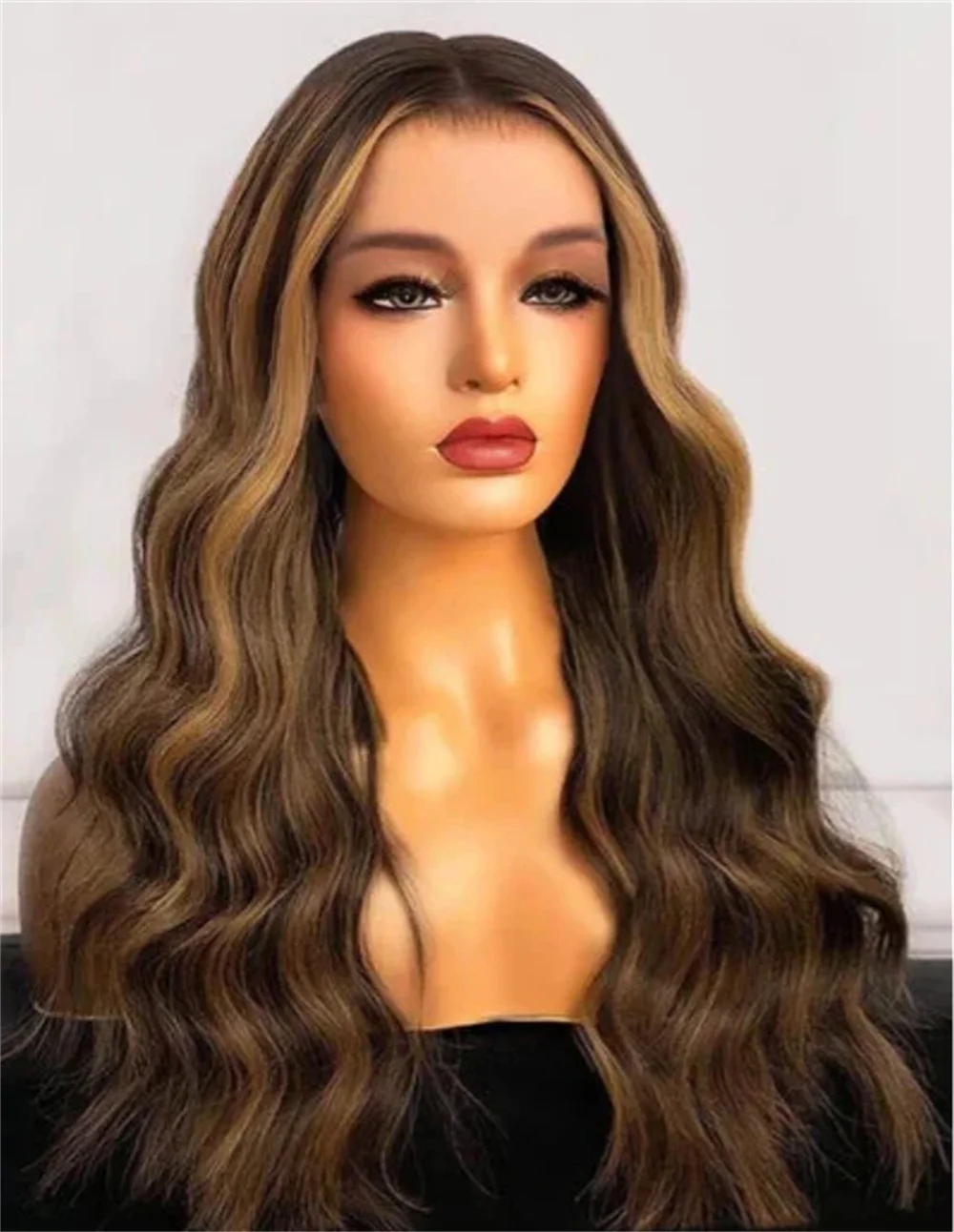 Destaque Loiro Cabelo Humano com Base de Seda, Onda Pré-arrancada, Loira Macia, Renda HD, Loira, Cabelo Humano, Europeu, Diário, 26 ", 5x5