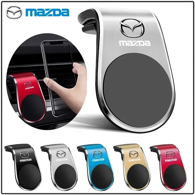 Car Mobile Metal Magnetic Car Phone Holder Accessories For Mazda 3 Alexa CX4 CX5 CX8 2 3 6 DJ BL BM GJ CX-5 CX5 CX-3 CX3 CX9 CX7