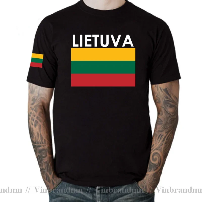 Lithuania Lithuanian Men Tshirt Jerseys Nation Team T shirt 100% Cotton T-shirt Clothing Tops Tees Sporting LTU Lietuva Lietuvos