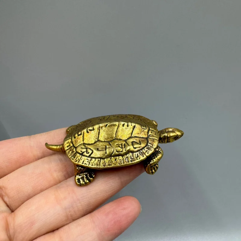 Brass Turtle Ornaments Copper Turtle Hand Pieces Turtle Home Decorations