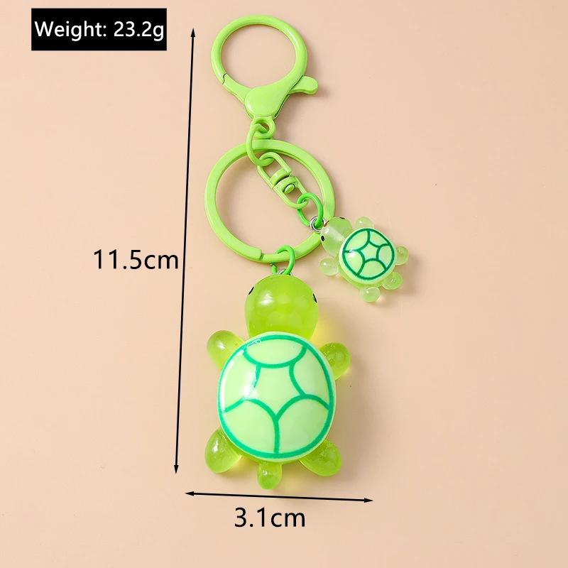 Niedlicher Kunstharz-Schildkröten-Schlüsselanhänger, Cartoon-Tier-Schlüsselanhänger, Anhänger für Frauen und Mädchen, Handtasche, Dekor, DIY, Kinderschmuck, Geschenk – Detail 17