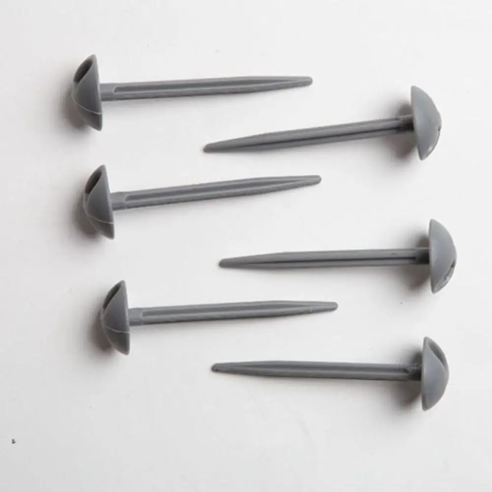 10Pcs 95mm Groundsheet Carpet Pegs Heavy Duty Grey Plastic Mushroom Domed Tent Awning Garden Nails Tent Accessories