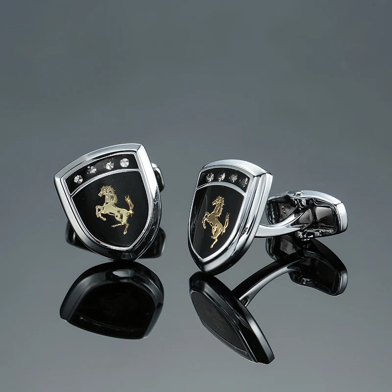 Men\'s French shirt cufflinks High-end metal Classic Dragon Horseshoe Bee Octopus cuffs buttons Business suit accessories jewelry