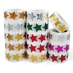 500pcs Glitter Star Stickers for Kids Reward Foil Star Adhesives Labels for Student Behavior Planner School Classroom Supplies