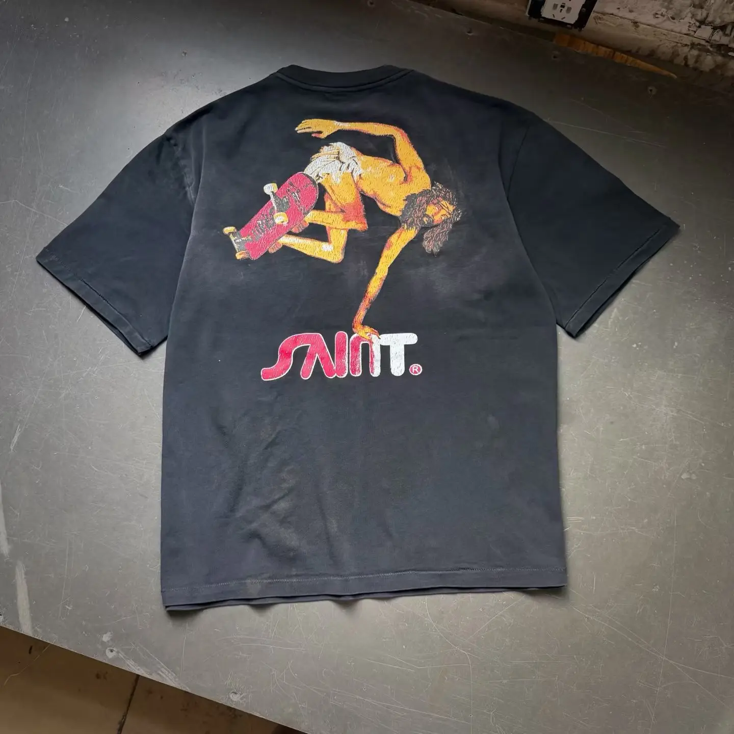 2026ss SAINT Skateboarding Jesus Art Image Print T Shirt Men Women Oversized Tee Tops T-Shirt