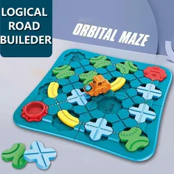 Logical Road Builder Maze Montessori Thinking Toys Assembly Challenge Solution Reasoning Puzzle Board Game Gift for Children