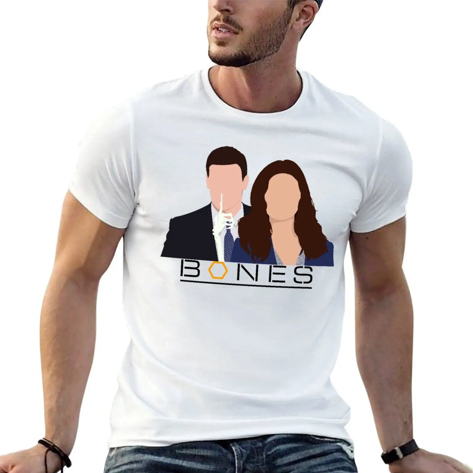 Booth and Brennan Bones TV T-Shirt Mechanic Work Tee Shirt