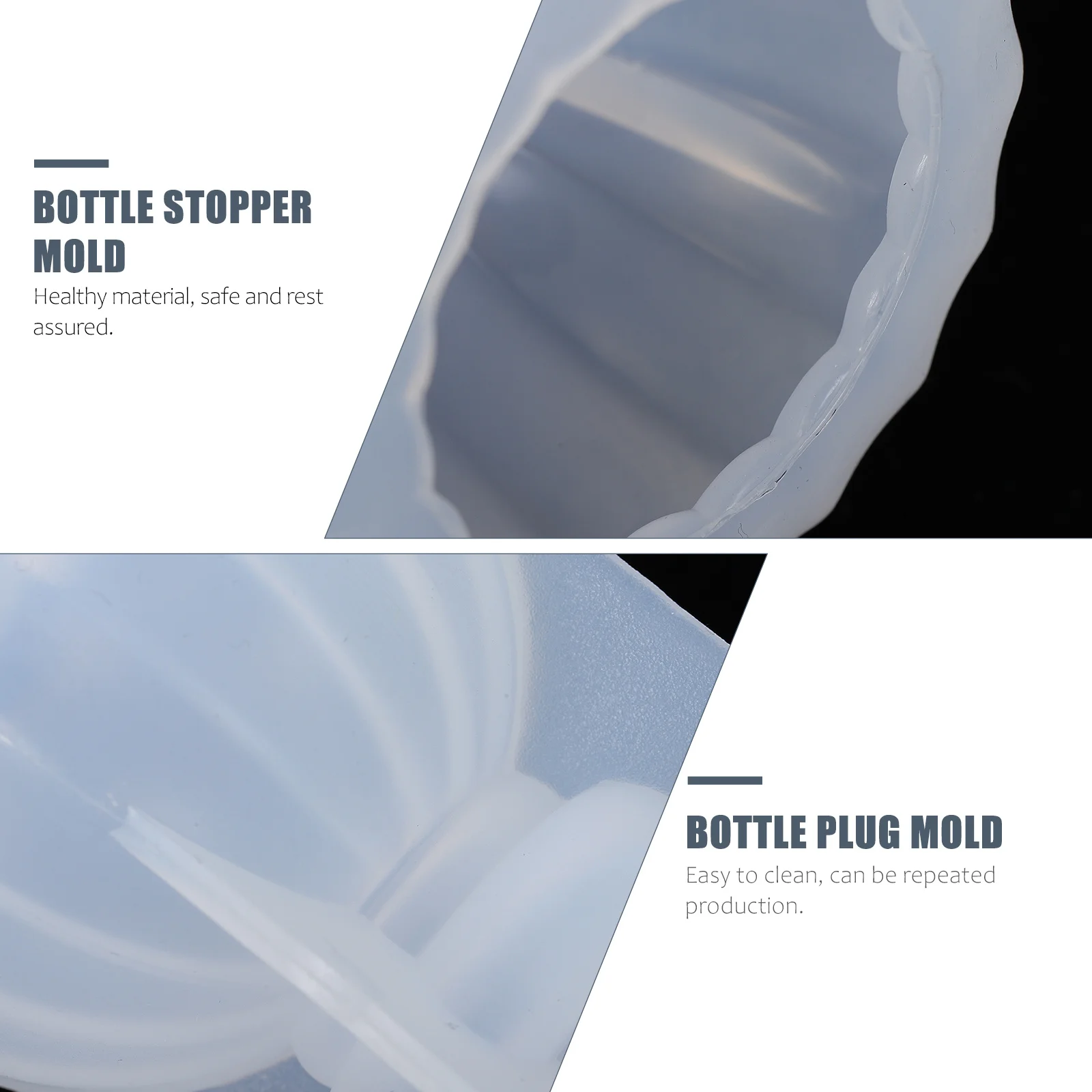 

1Set DIY Bottle Stopper Mold Resin Craft Casting Smooth Surface Hands on Ability Exquisite Texture