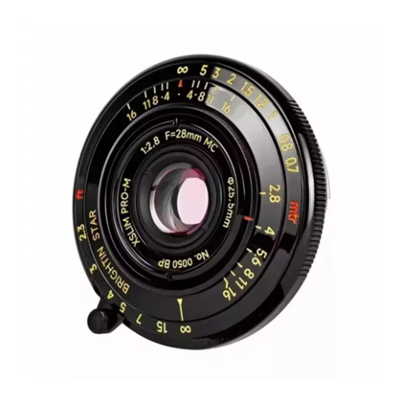 Brightin Star 28 มม.F2.8 Full กรอบ 28 มม.F2.8 สีดํามุมกว้าง Full กรอบโฟกัสภาพเลนส์สําหรับ Leica M Mount