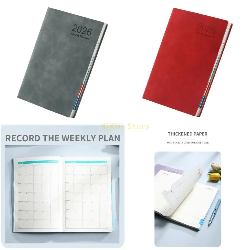 2026 Planejador semanal Planejador trabalho escritório Agenda Notebook Planejador acadêmico melhor venda