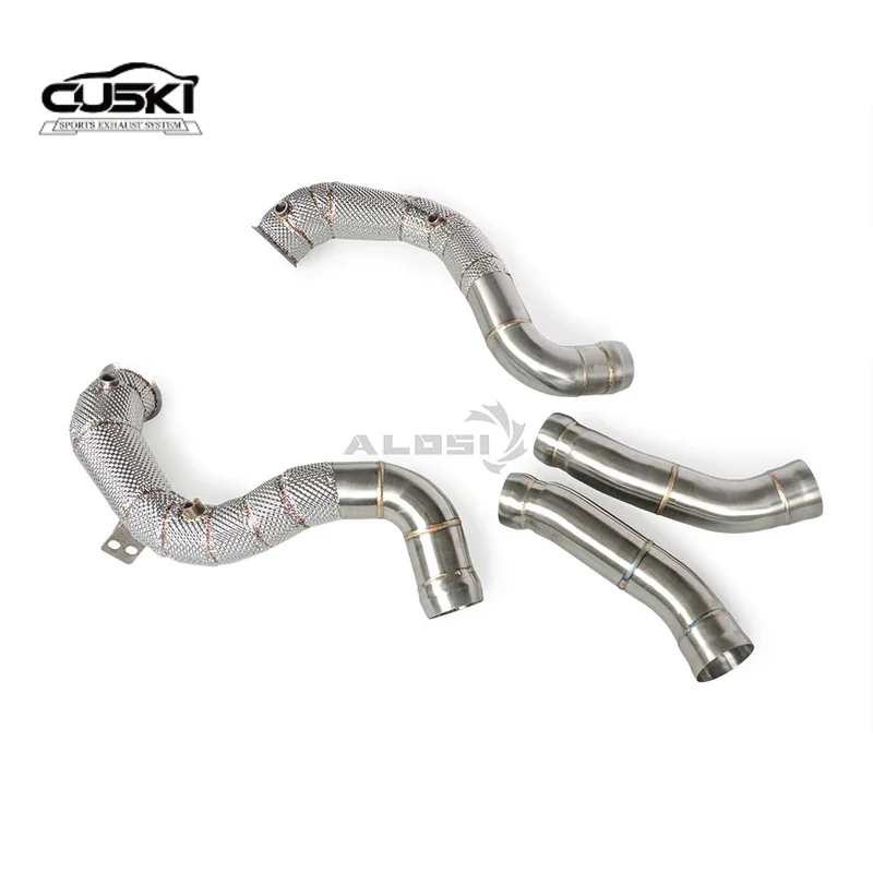 

High performance exhaust components suitable for Mercedes Benz C63 C63S AMG W205 4.0T 2015-2020 stainless steel exhaust downpipe