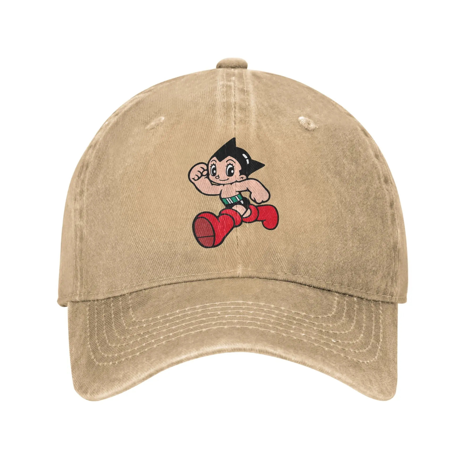 Astroboy Astro Boy Baseball Cap Vintage Distressed Denim  Snapback Cap for Men Women Outdoor All Seasons Travel Fit Caps Hat