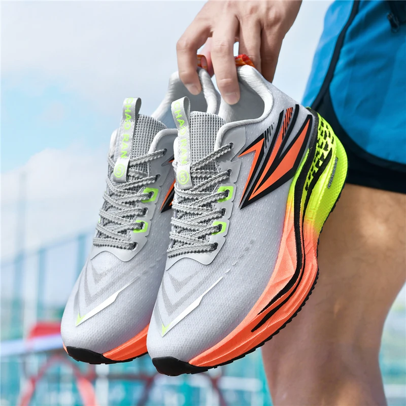 

Кроссовки для бега мужские и женские, спортивные, с карбоновой пластиной, для марафона, дышащие, легкие, удобные, нескользящие, для занятий спортом