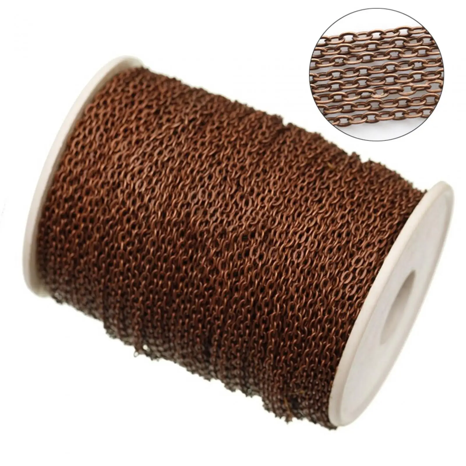 

Iron Link Cable Chain Roll Necklace Bracelet Jewelry Extender for Women Men DIY Jewelry Making Kit