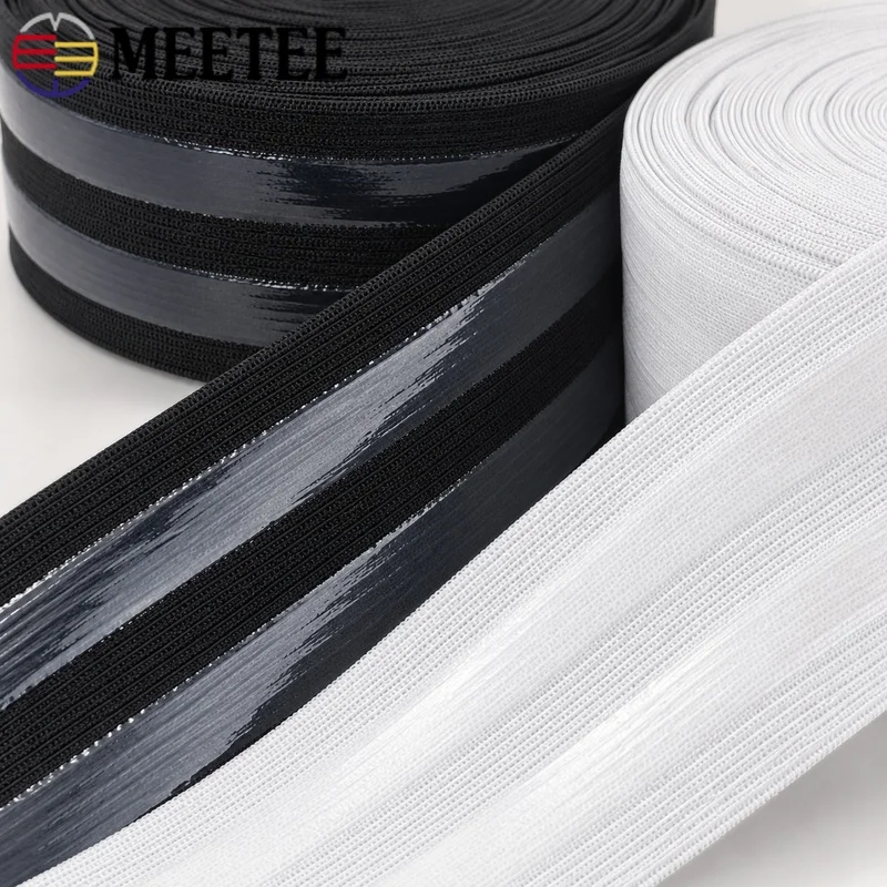 2/3/4/5Meters Elastic Band for Underwear 50mm Silicone Non-Slip Webbing Rubber Belt Garment Ribbon DIY Sewing Accessories Craft
