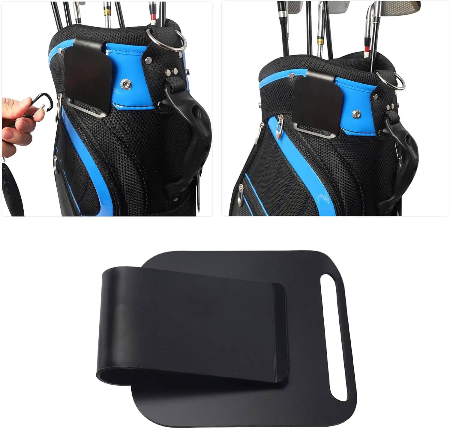 

Golf Bag Metal Landing Pad Metal Bag Clip Magnetic Rangefinder Strap Golf Accessories Golf Gifts for Golf Enthusiast Men Women