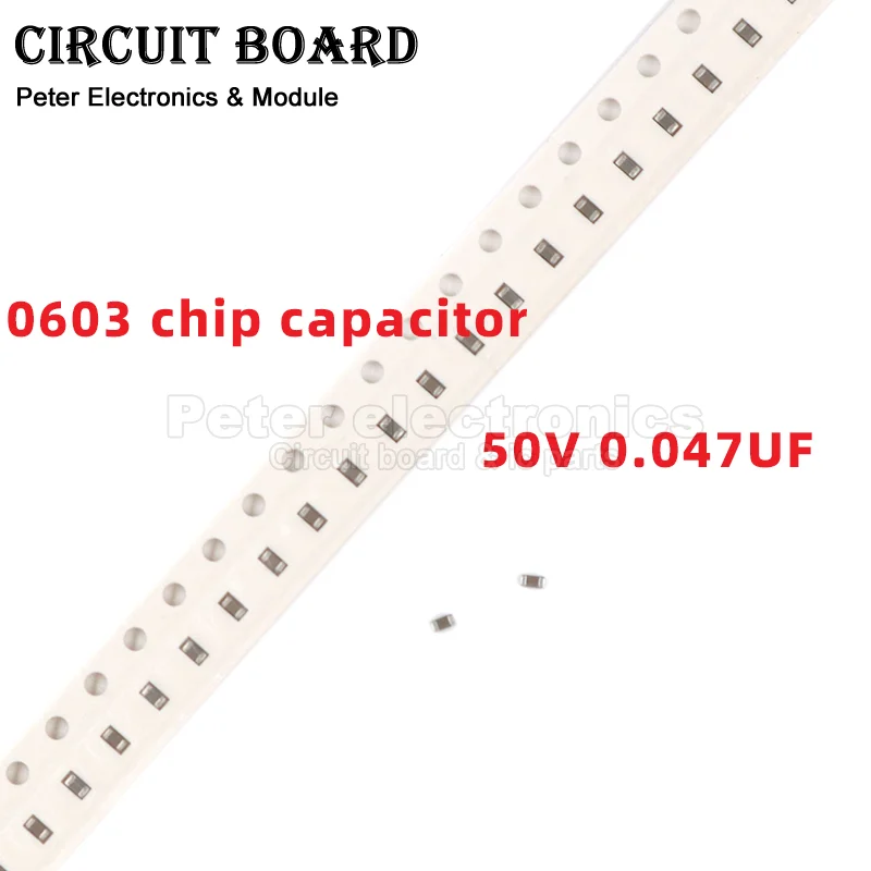 50PCS 0603 50V SMD Thick Film Chip Multilayer Ceramic Capacitor 0.047UF 47nf 473K CL10B473KB8NNNC 0603B473K500NT CC0603KRX7R9BB4